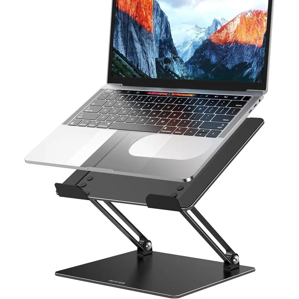 

Ergonomic Adjustable Notebook Tablet Stand, Laptop Riser, Portable Desktop Book Stands, Computer Holder Compatible with 10-14 La