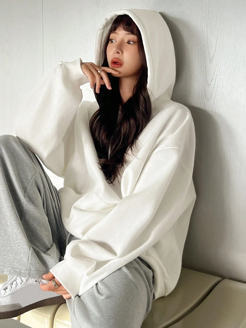 

Женская толстовка с капюшоном на шнурке больших размеров, топы для выпускного в школу, наряды для выпускников, женская одежда на молнии с карманом