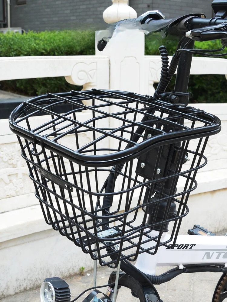 Cesta Delantera para Bicicleta Eléctrica de Gran Capacidad, Cesta Universal para Bicicleta, para Llevar Verduras, Compras o M...