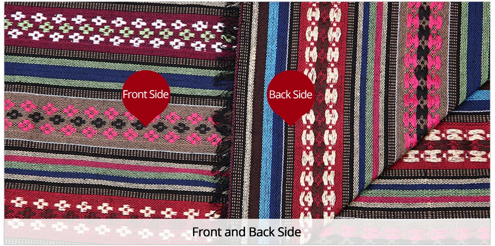Teramila Baumwoll-Leinen-Stoff im Ethno-Stil für Hotel- und Bar-Tischdecken, Kissen, Sofabezüge, Textil-Patchwork, Vorhänge und Dekorationsmaterialien – Detail 6