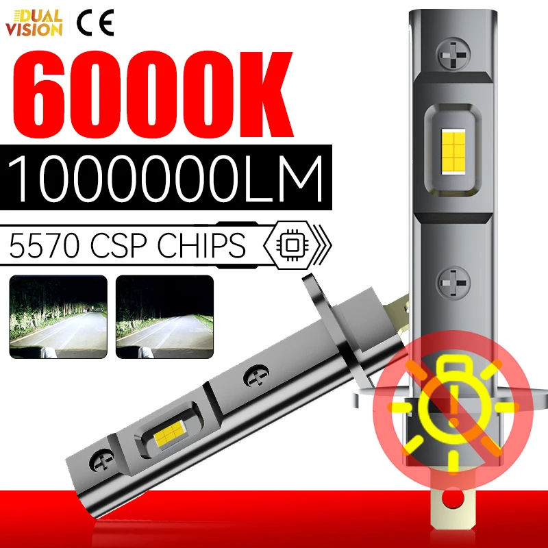 1000W 2PCS H1 Led H…