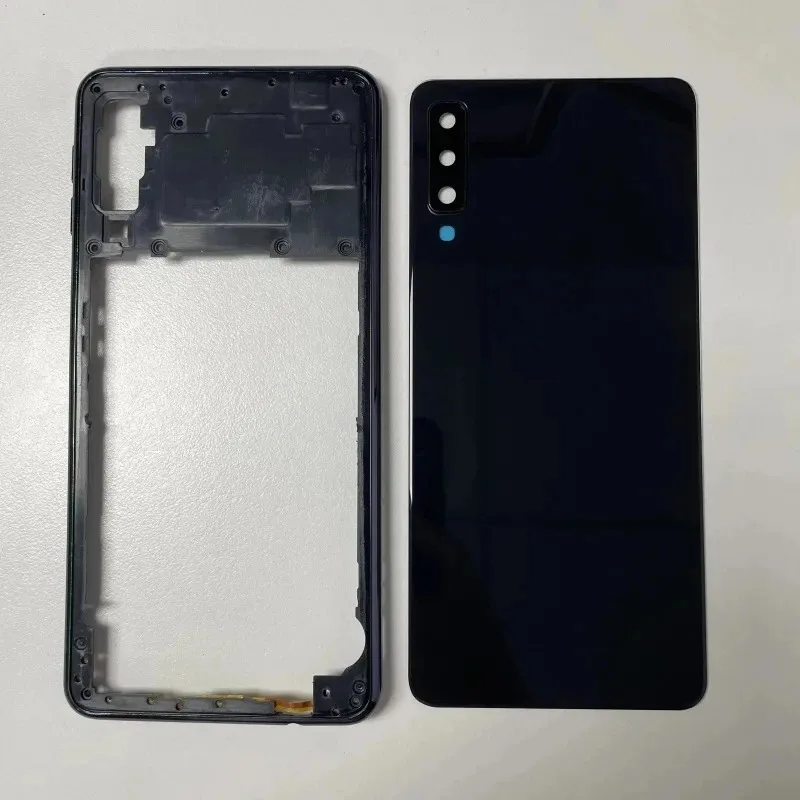 

Full housing case for Samsung Galaxy A750 A7 2018 SM-A750F battery back cover glass phone housing middle frame cover