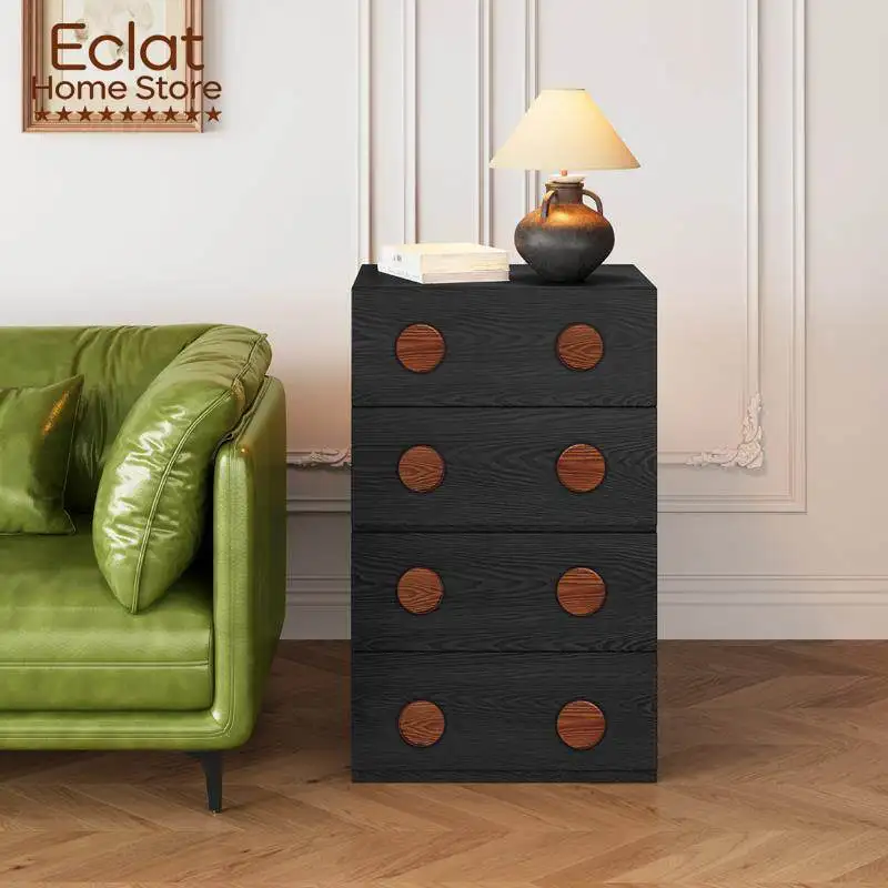Medieval style bucket cabinet, solid wood card door cabinet, small apartment living room combination cabinet, retro storage cabi