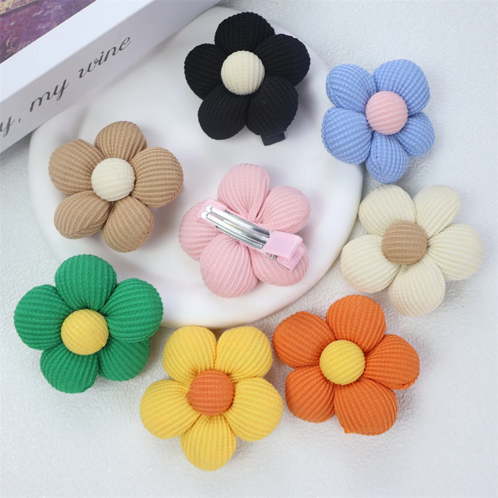 

Flower Girl Hairpins Cute Floral Hair Clips Children Kids Hair Pins Barrettes Fashion Headwear Baby Hair Accessories For Girls