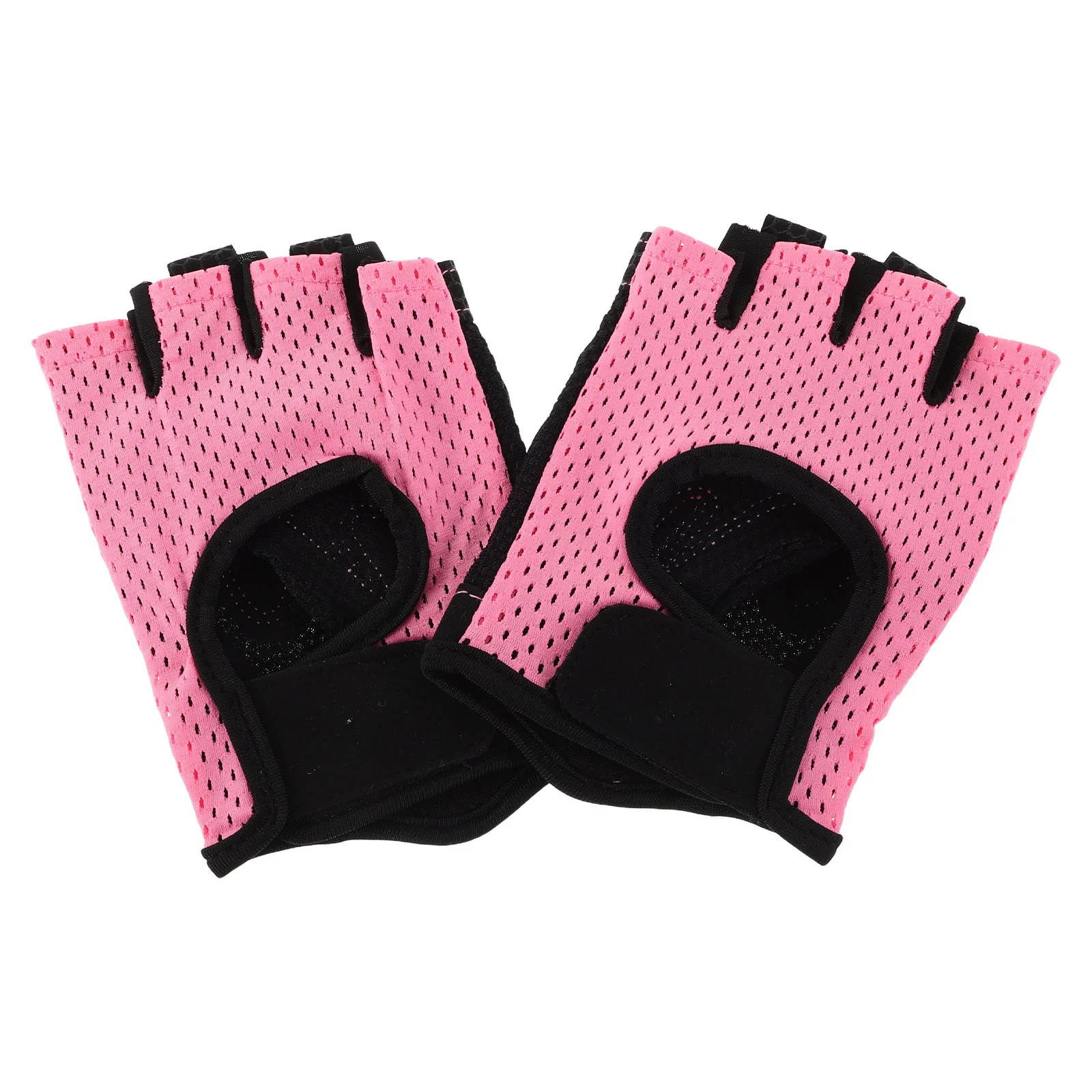 1Pair Durable Breathable Cycling Gloves Unisex Reinforced Palm Guard Fitness Gym Exercise Gloves Men Women Cycling Gear