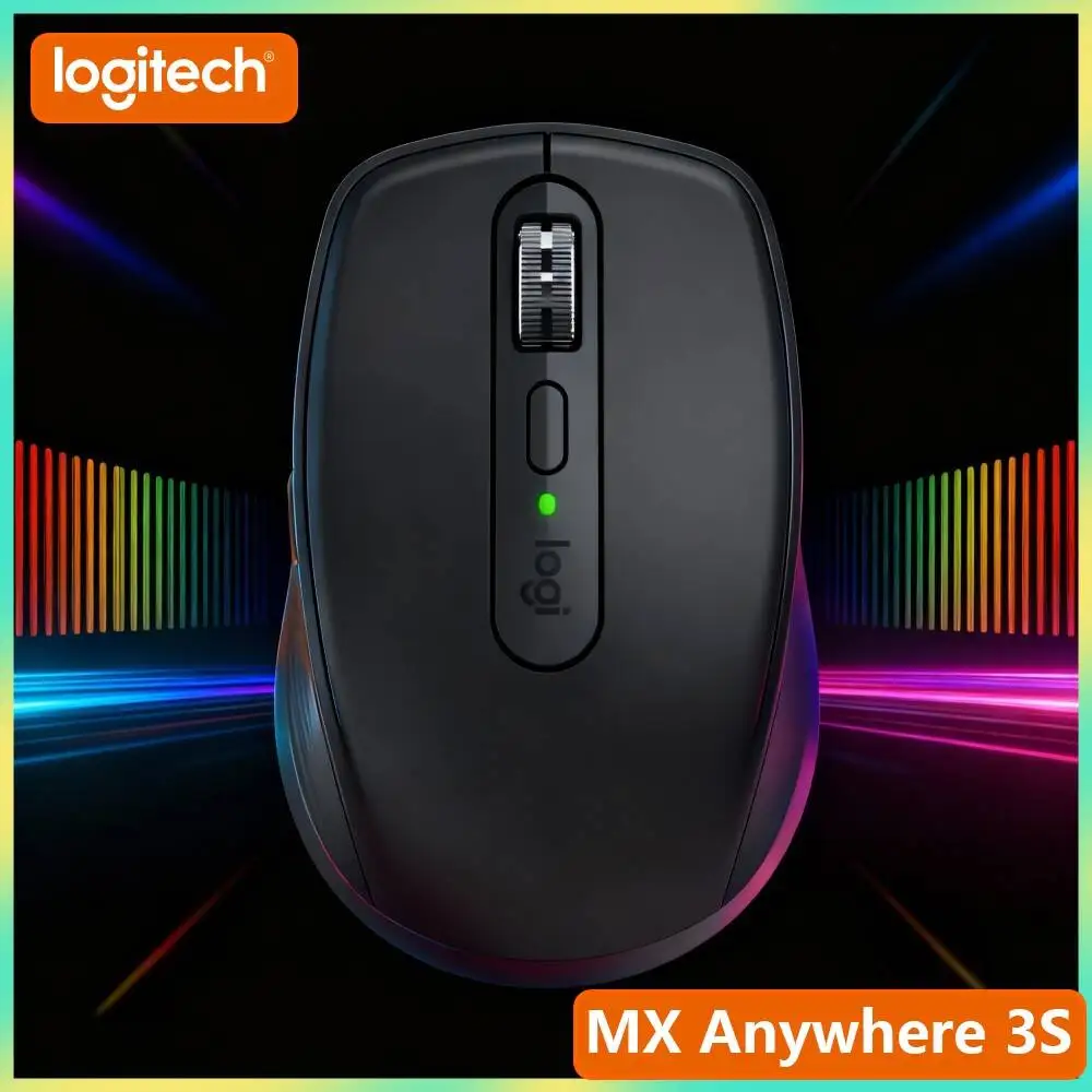 High-Performance MX Anywhere 3S - 8000 DPI Darkfield, Hyper-Scroll, Silent Click, Great for Auto Parts Warehouse & Stock Work