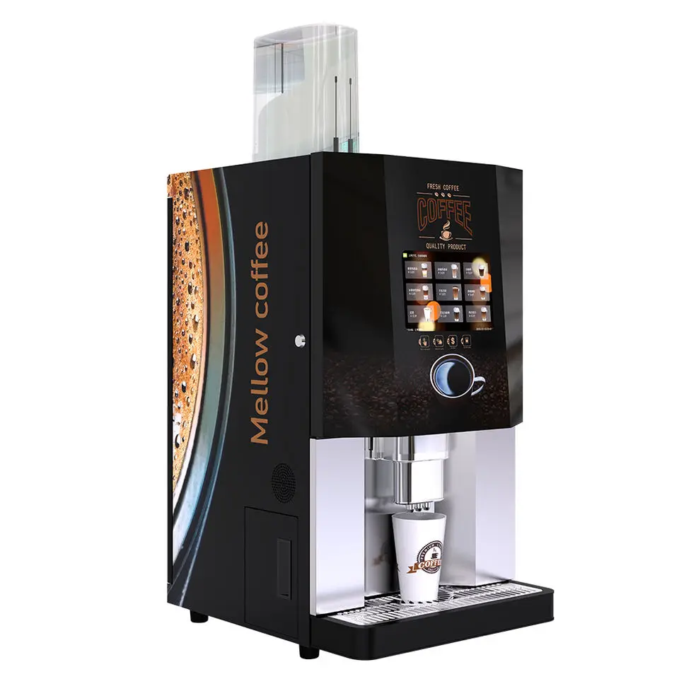 

Robotic arm vending machine hot and cold coffee vending machine