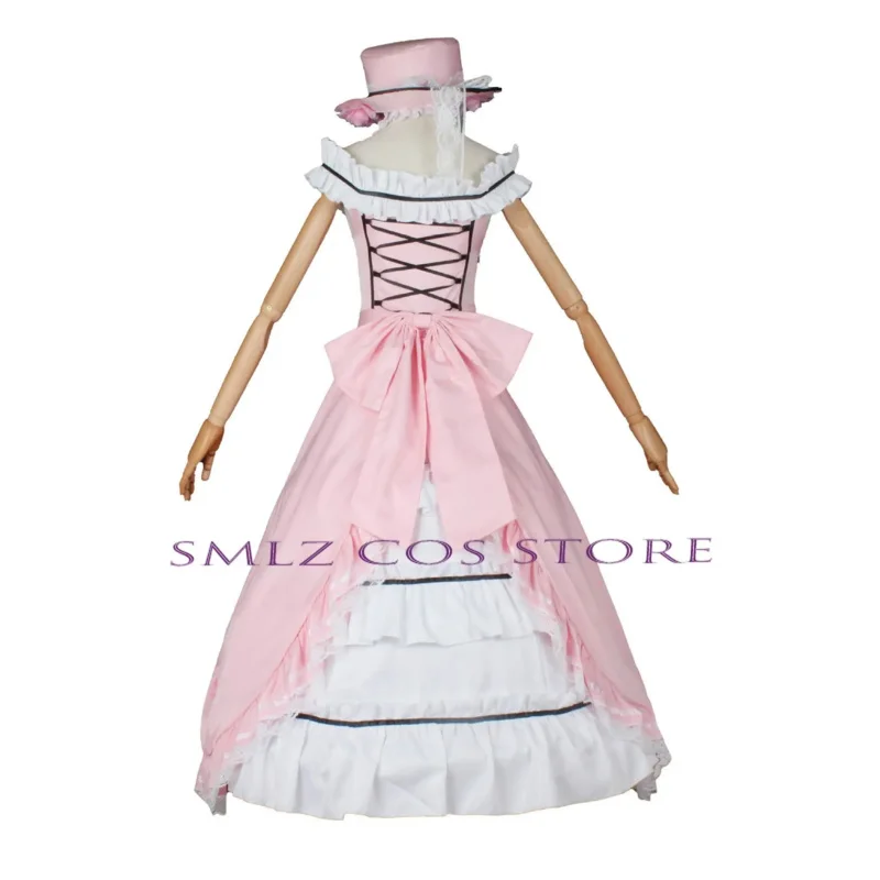 Princesa victoriana Cosplay Anime Ciel Phantomhive Cosplay vestido sombrero peluca conjunto negro mordomo Cosplay fiesta traje de Lolita para mujeres