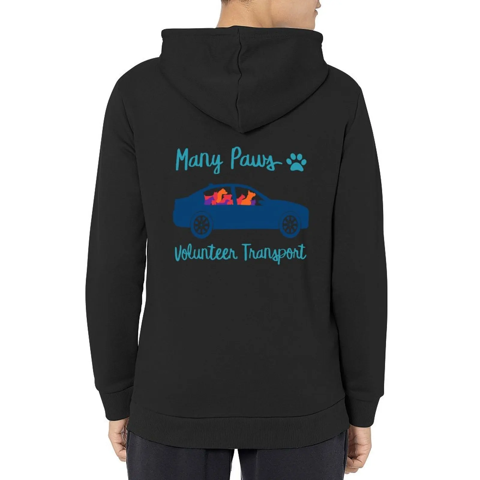 

Many Paws Volunteer Transport - Rescue Transport Group Hoodie graphic t shirts men autumn clothes men's sweat-shirt hoodie