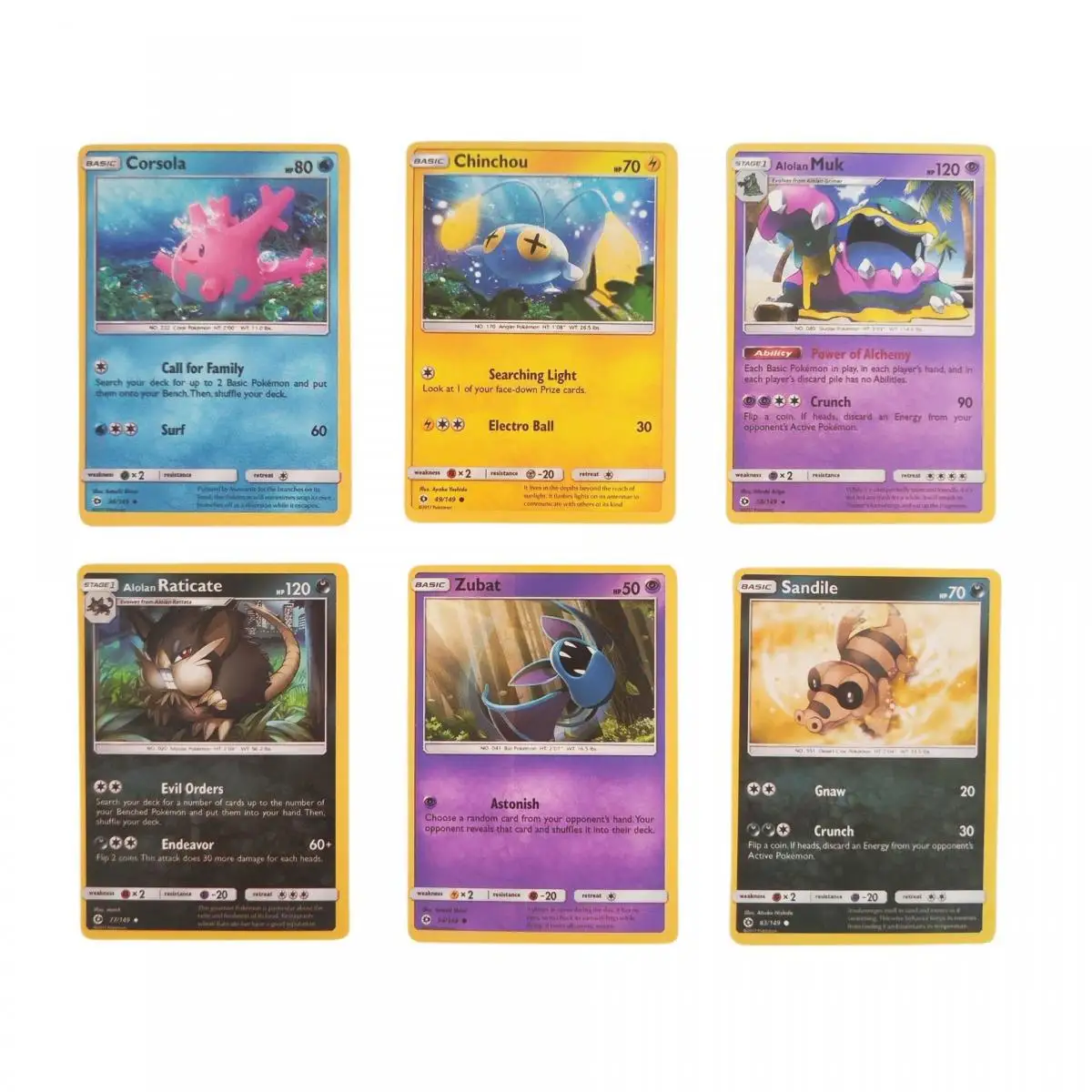 Pokemon Trading Card Game-Sun and Moon Booster Pack Game Collection Battle Cards Toy 1 Pack of 10 Cards