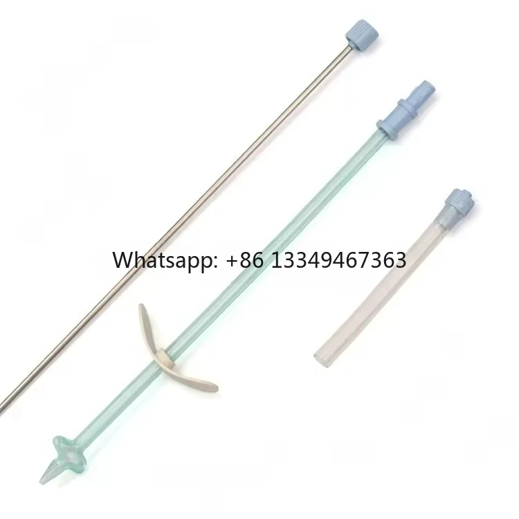 

CE Certified Chrysanthemum-Shaped Head Design F18 23cm Suprapubic Cystostomy Catheter Kit Medical Consumables