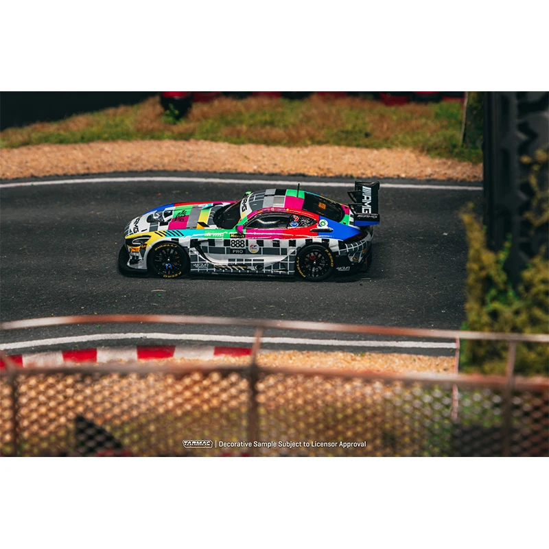 PreSale TW 1:64 Mercedes AMG GT3 Bathurst 12h 2025 GroupM Racing Diecast نموذج سيارة مجموعة ألعاب Tarmac Works