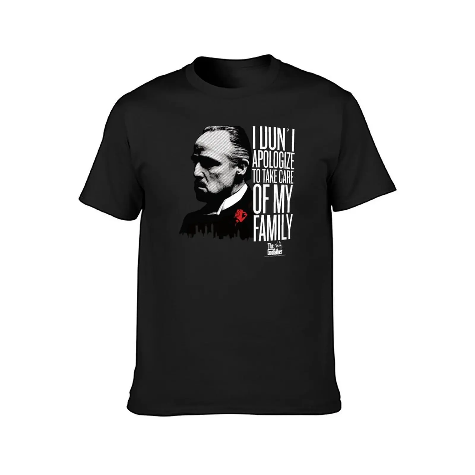 The Godfather Vito Corleone I Don't Apologize Quote T-Shirt cute tops summer top plain oversized fitted t shirts for men