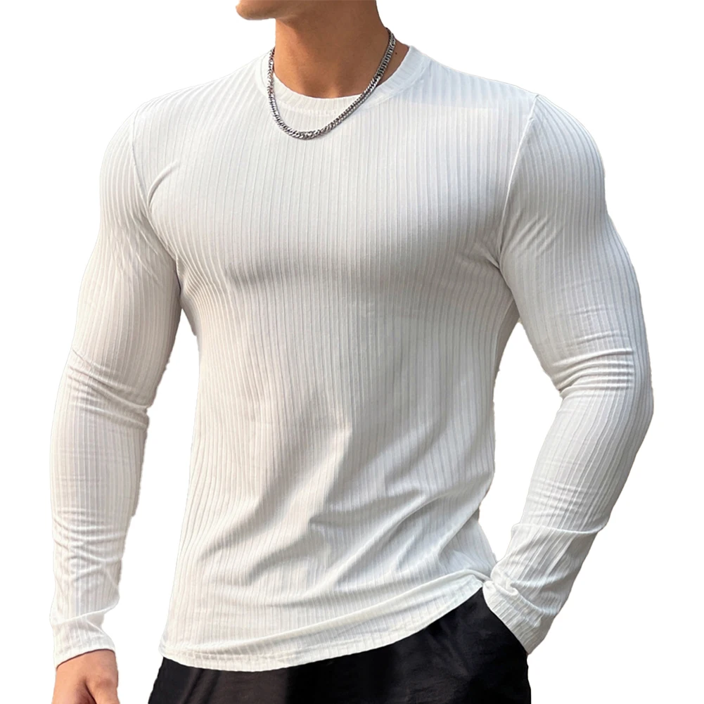 

Модная горячая футболка Футболка Совершенно новая отпускная повседневная повседневная футболка Однотонная весенняя футболка Праздничная футболка с длинным рукавом и круглым вырезом