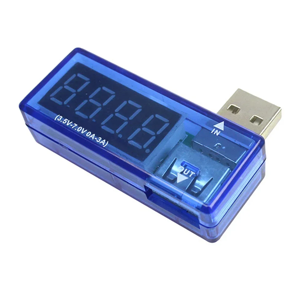 Digital USB Mobile Power Charging Current Voltage Tester Meter Voltmeter Ammeter USB Charger Tester Power Bank Charger Indicator