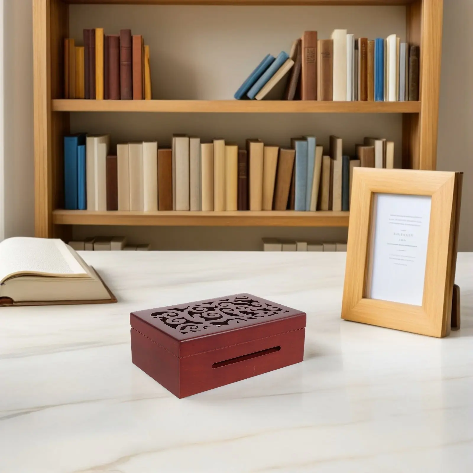 15 Note Hand Crank Music Box DIY Wooden Carved Shell Build Your Own Vintage Music Box Organizer Case for Parts Storage