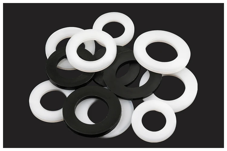 M2 M 2,5 M3 M4 M5 M6 M8 Nylon Dichtung Transparent PVC Washer Rot Stahl Papier Kunststoff Flache Washer Spacer isolierung Dichtung Ring Kit – Detail 4