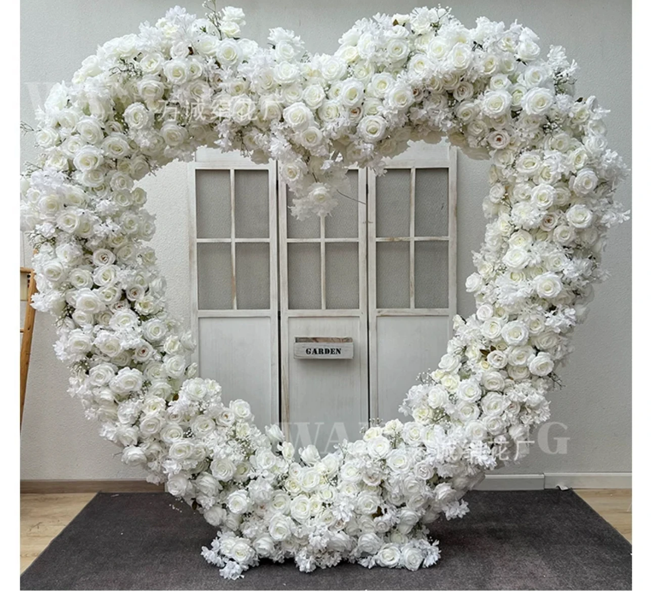 

Love floral wedding scene decoration artificial flower arrangement marriage proposal confession engagement ceremony arrangement