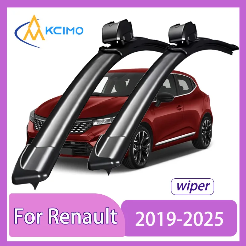 

For Renault Clio V BJA 2019-2025 Mitsubishi Colt Front Windshield Wiper Blades 2pcs Slient Rain Windscreen Window Accessories