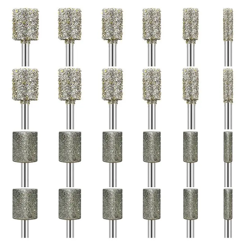 

A98E-Stone Carving Set Diamond Grinding Bit Compatible With For Dremel, 50Grit 24PCS Polishing Kit Diamond Bits