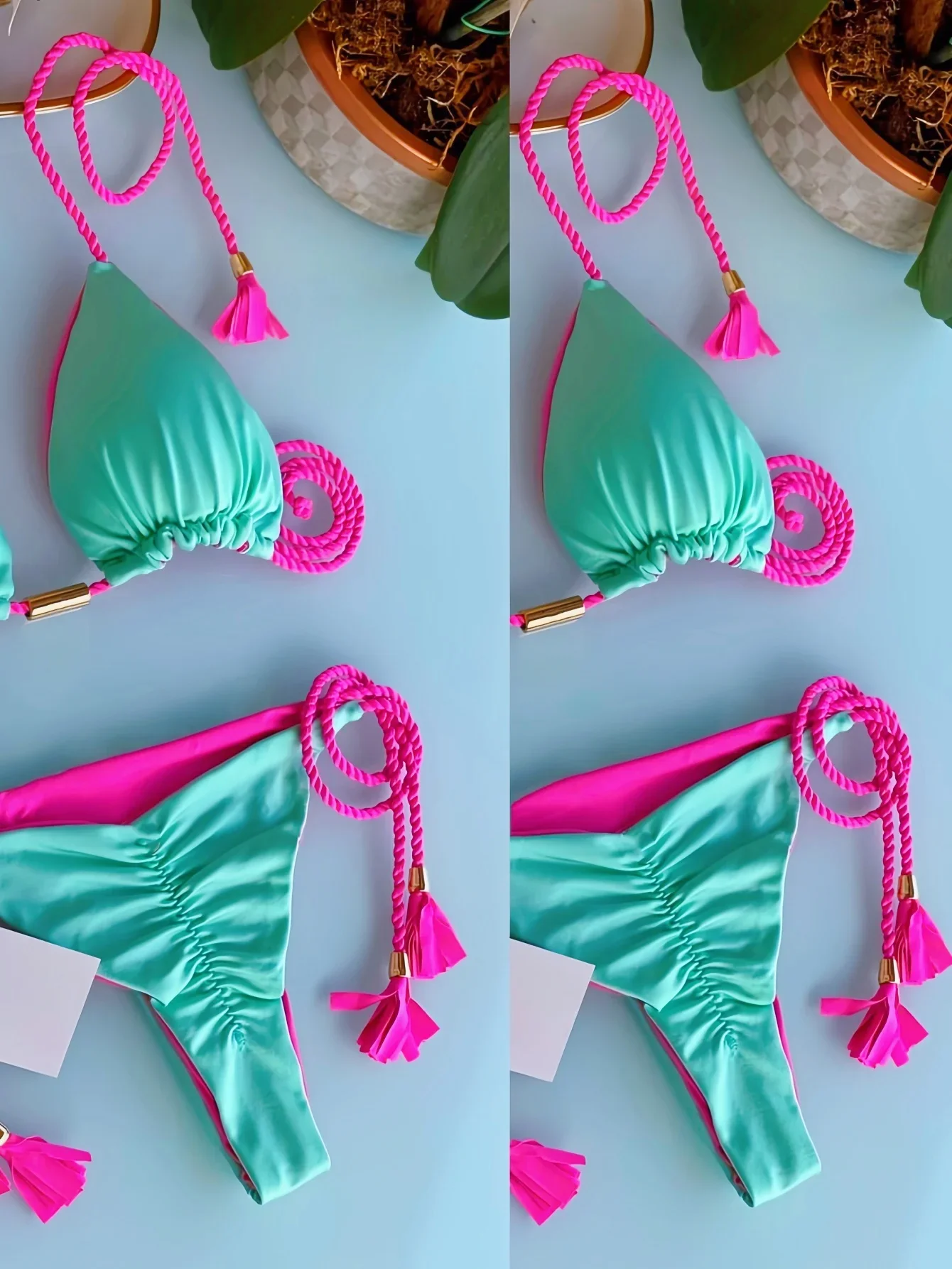 Sexy Micro Bikini Women Push Up Beach Swimsuit  New Brazilian Multicolor Swimwear Summer Biquini Holiday Bathing Suit Bikini