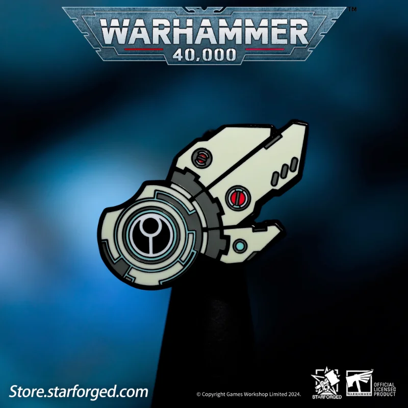 Starforged The Tau Empire Riptide Shield Generator Brooch Warhammer 40K Game Genuine Peripheral Boy Color Brooch Gift Collection