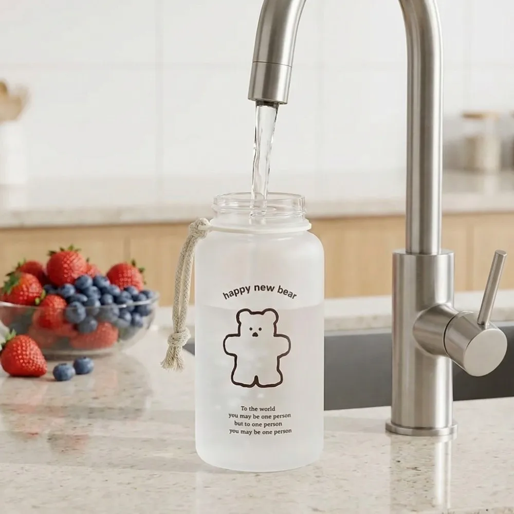 Easy-clean Anti-drop Water Cup Portable Plastic Portable Handheld Cup Leak-proof Handheld Korean-style Mug Daily Drinking