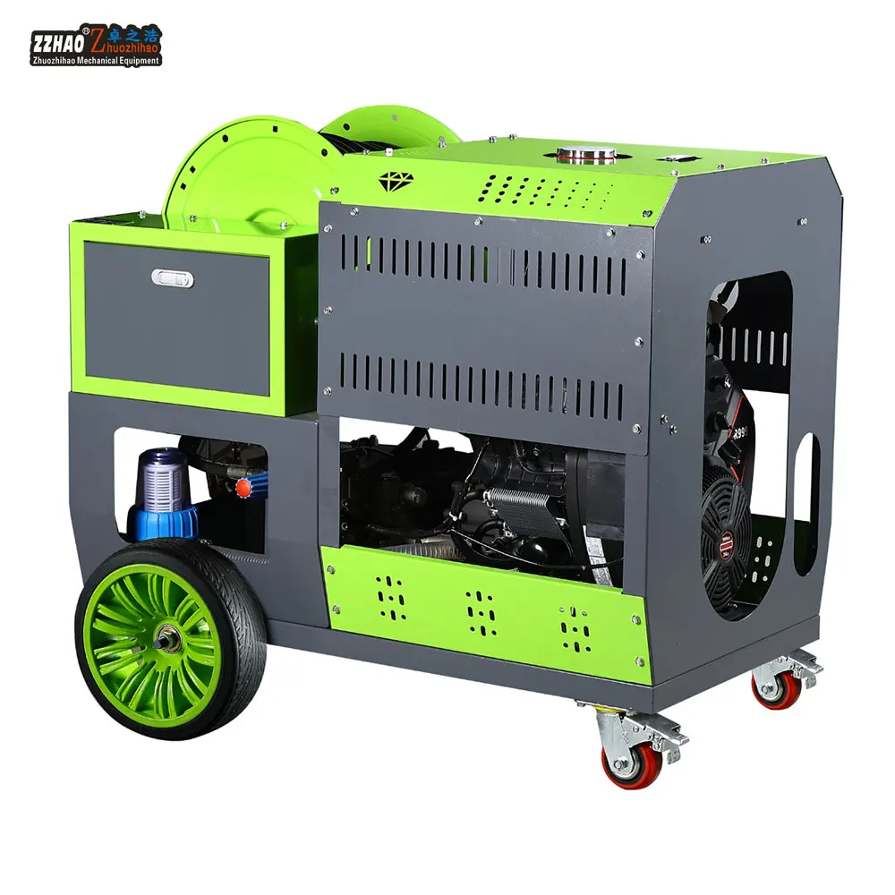 Hochwertiger Rohrreiniger mit Hochdruck-Wasserpumpe, geeignet für Rohre mit großem Durchmesser, zuverlässige Abflussreinigungsmaschine