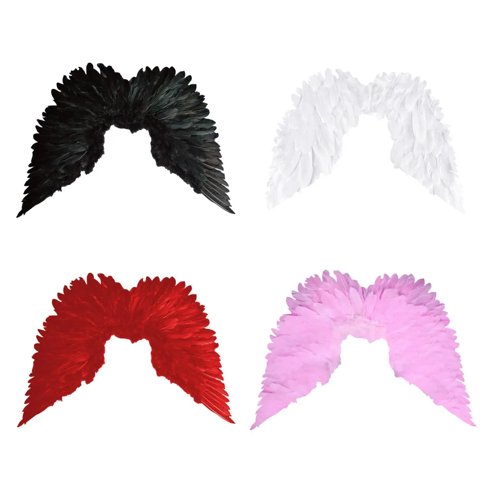 

Angel Wings Photo Props Trendy Roles Play Dressing up Feathered Wings for Themed Party Birthday Gift Holidays Festivals Carnival