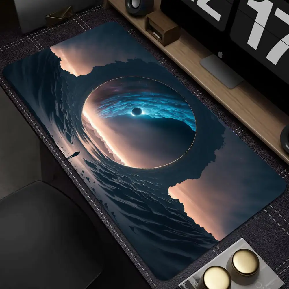 

Moon Universe Mouse Pad Gamer Mouse Pads Laptop Keyboard Mousemat XXL Large Mousepad Gaming Non-slip rubber PC Office Desk Mats