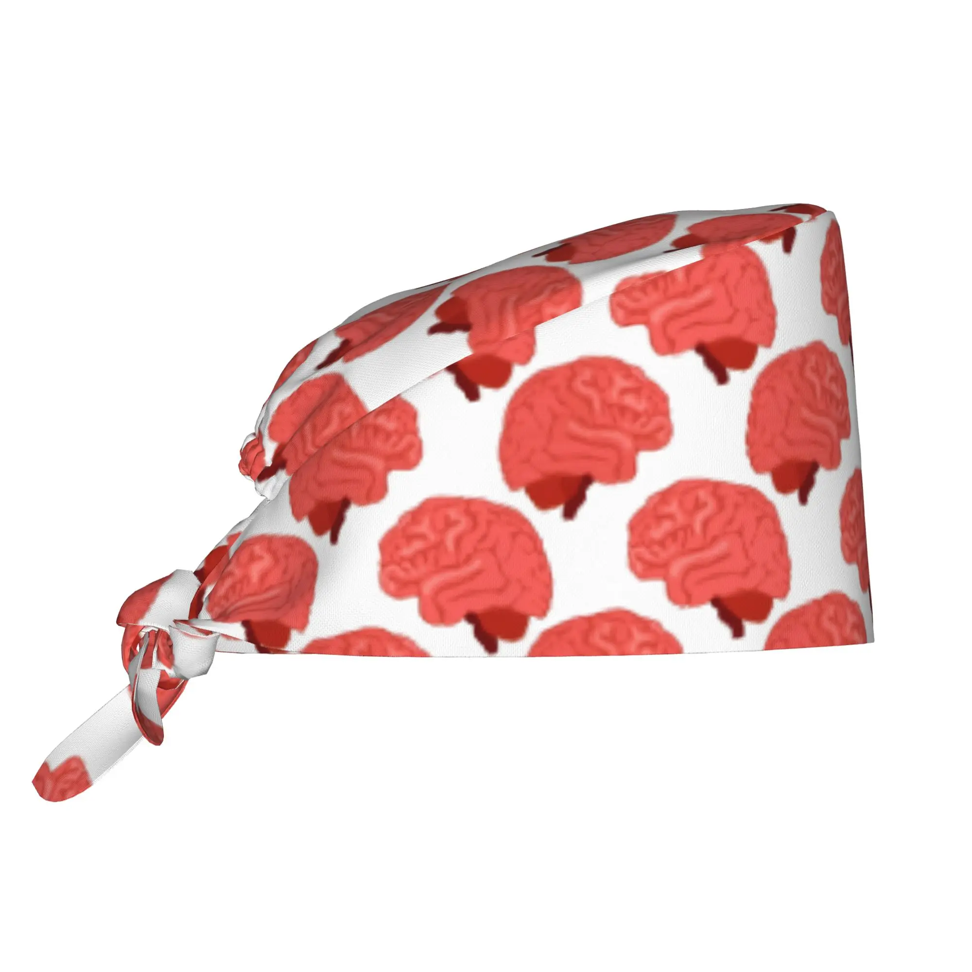 Custom Adjustable New Brain Working Hat Women Men  Scrub Caps Scrub Nursing Doctor Surgeon Cap for Nurse