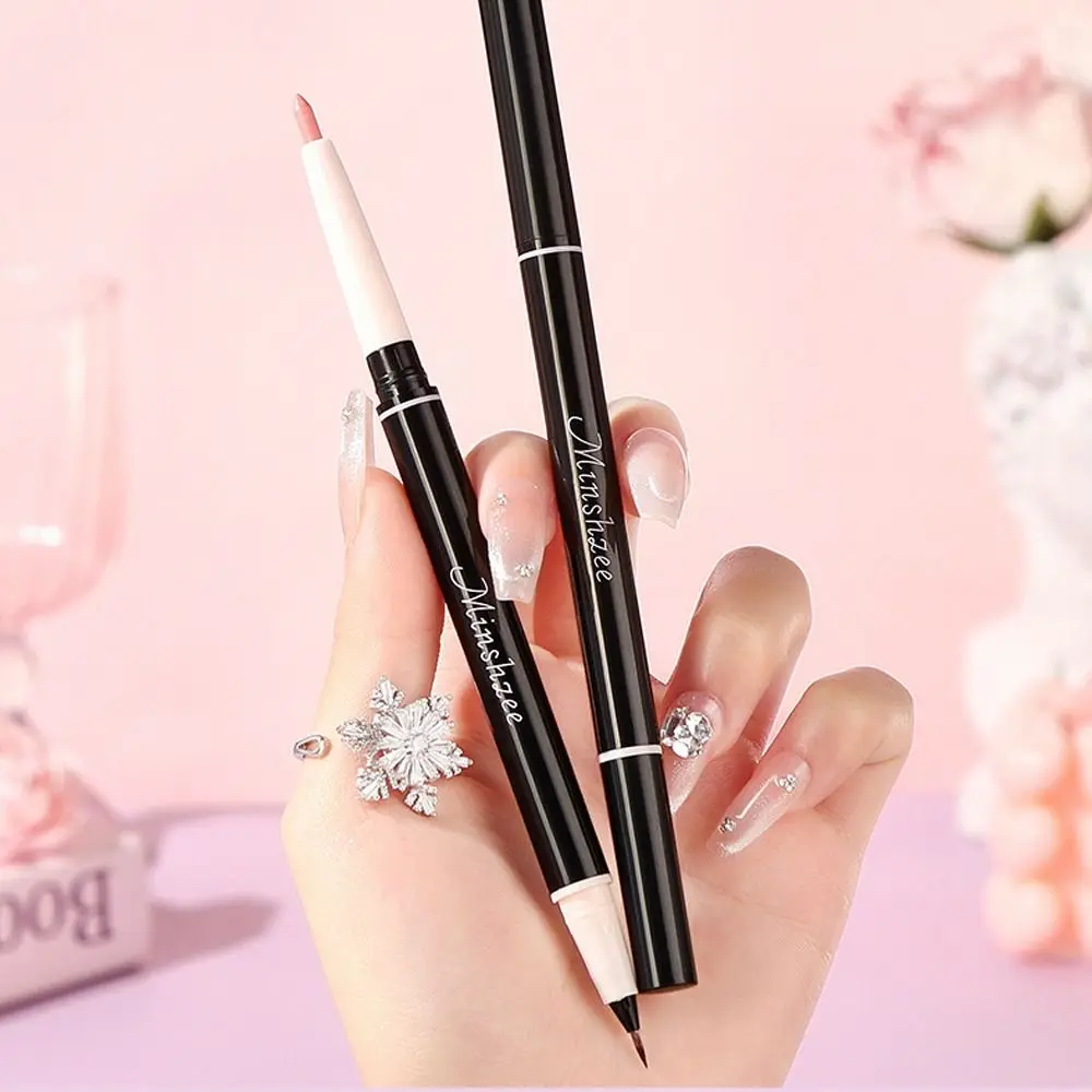 Nouveau crayon de ver à soie couché à Double extrémité, résistant à la sueur, Eyeliner durable, stylo de maquillage de contour imperméable, maquillage de beauté