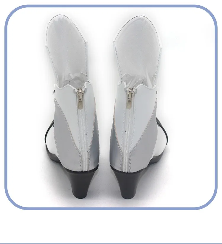 Qiong Jiu – chaussures de Cosplay en cuir PU pour filles, accessoires de Cosplay de première ligne, bottes de carnaval d'halloween, sur mesure