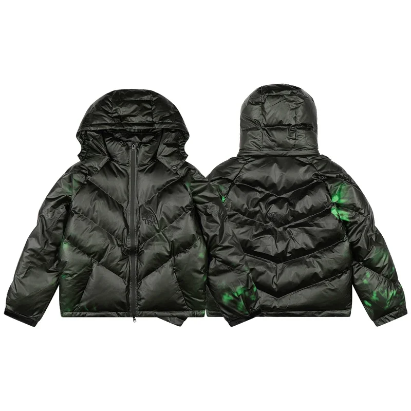 26SS Mertre Down Jacket Temperature Change Pattern Hooded Coats Detachable Hats High Quality Cotton-padded Jackets