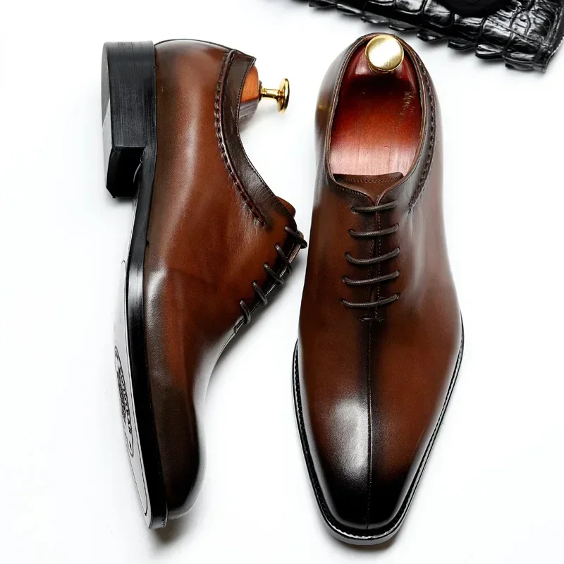 Hot Selling Dress Shoes for Men 2023 High Quality Genuine Leather Shoes for Men New Styles Party Business Formal Shoes Men