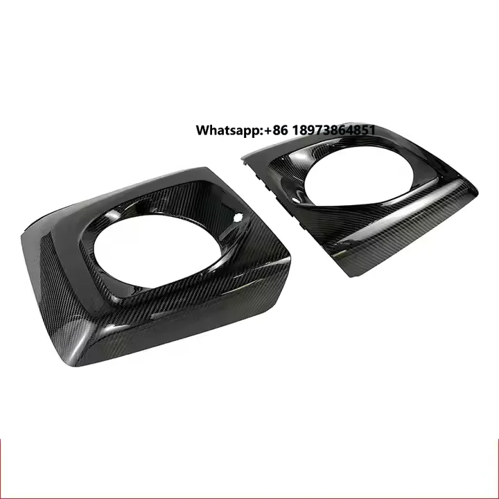 

High-quality Carbon Fiber TOP JCW Style Front Lamp Frame Head Light Cover for Benz W463 W464 G63 2019-2024 Car Accessories