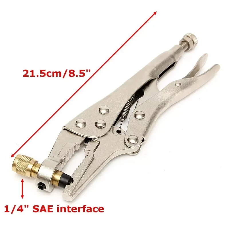 Refrigerant Recovery Clamp Air Conditioner Tube Locking Plier Refilling Pliers For Refrigeration Welding Locking Plier Hand Tool