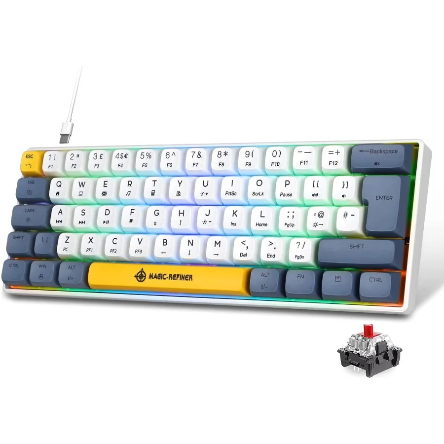 MK21 Wired Gaming Keyboard with RGB Backlight