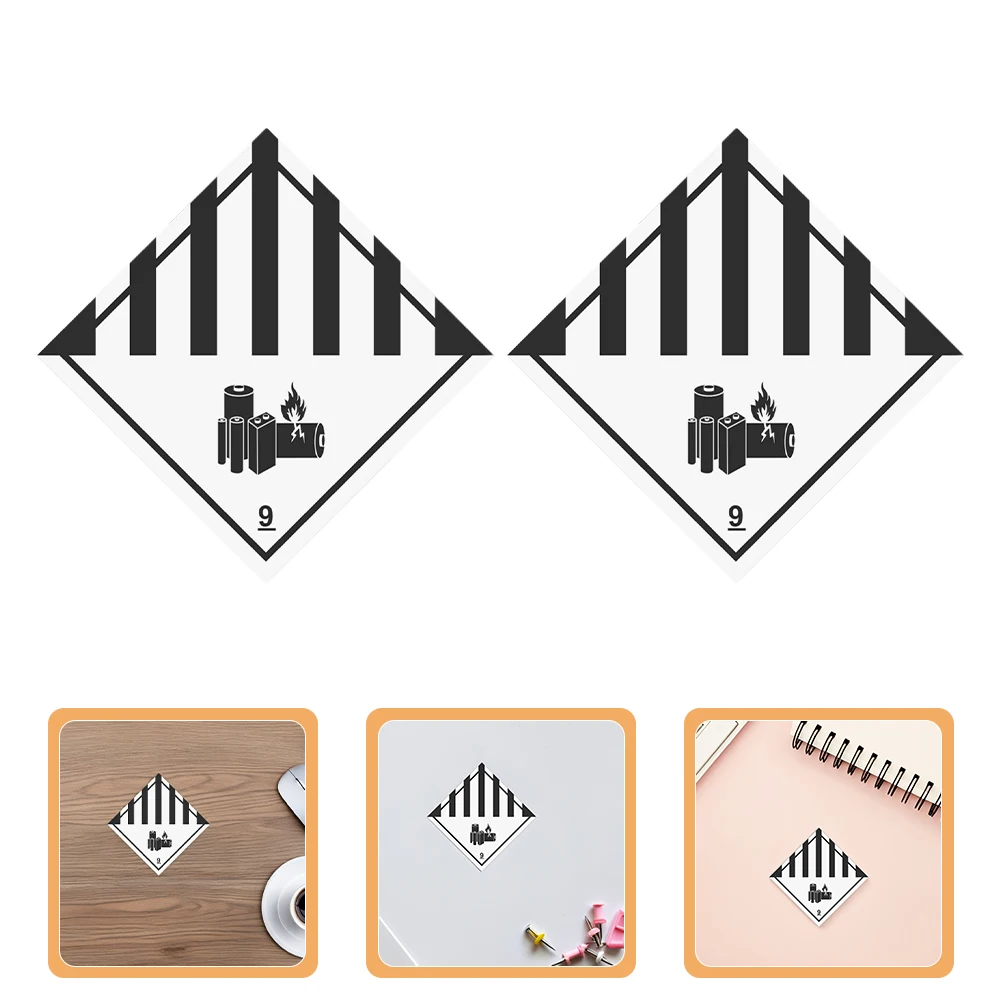 150pcs 9 Waterproof Adhesive Stickers Hazardous Materials Safety Label for Shipping Caution Transport Warning Sticker