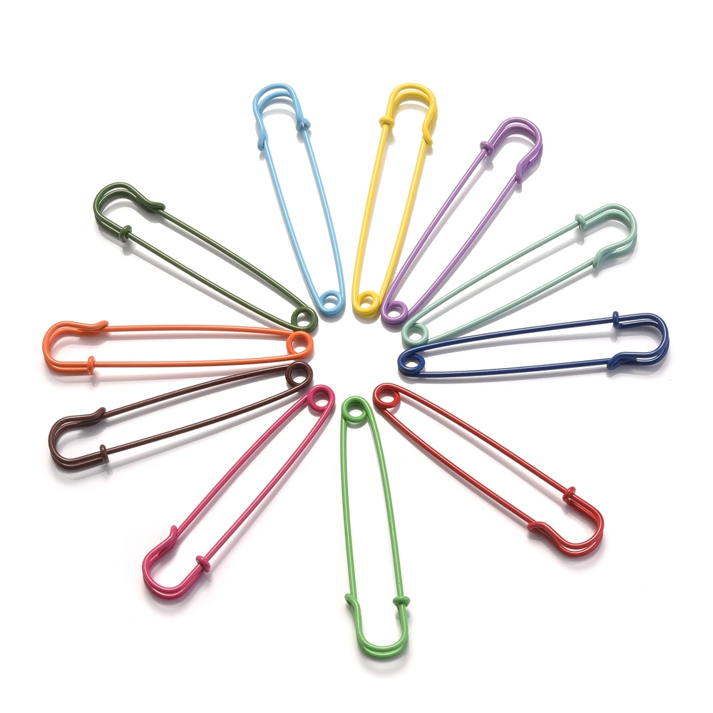 5pcs Large Heavy Safety Pins DIY Sewing Tools Accessory Silver Metal Needles Large Safety Pin Small Brooch Apparel Accessories