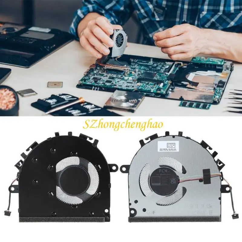 Laptop CPU Fan Efficient Heat Dissipation Metal Fan for V15 AMN FQBV Laptop 601D