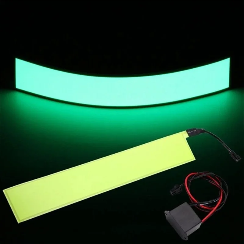 12x2 Inch 12V Flexible Electroluminescent Tape EL Panel Backlight Decorations Light with Inverter