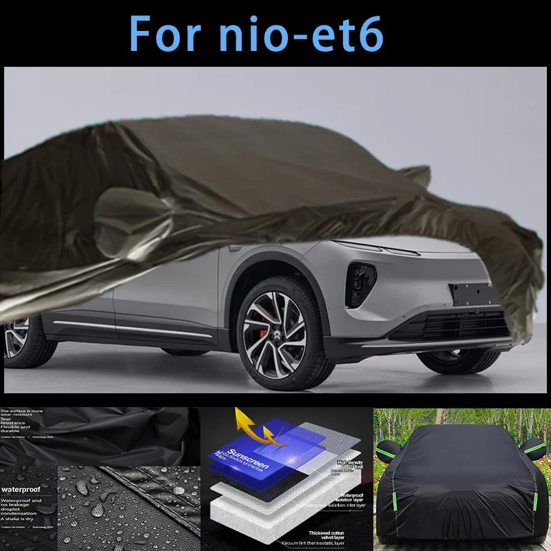 

For nio-et6 Outdoor Protection Full Car Covers Snow Cover Sunshade Waterproof Dustproof Exterior Car accessories