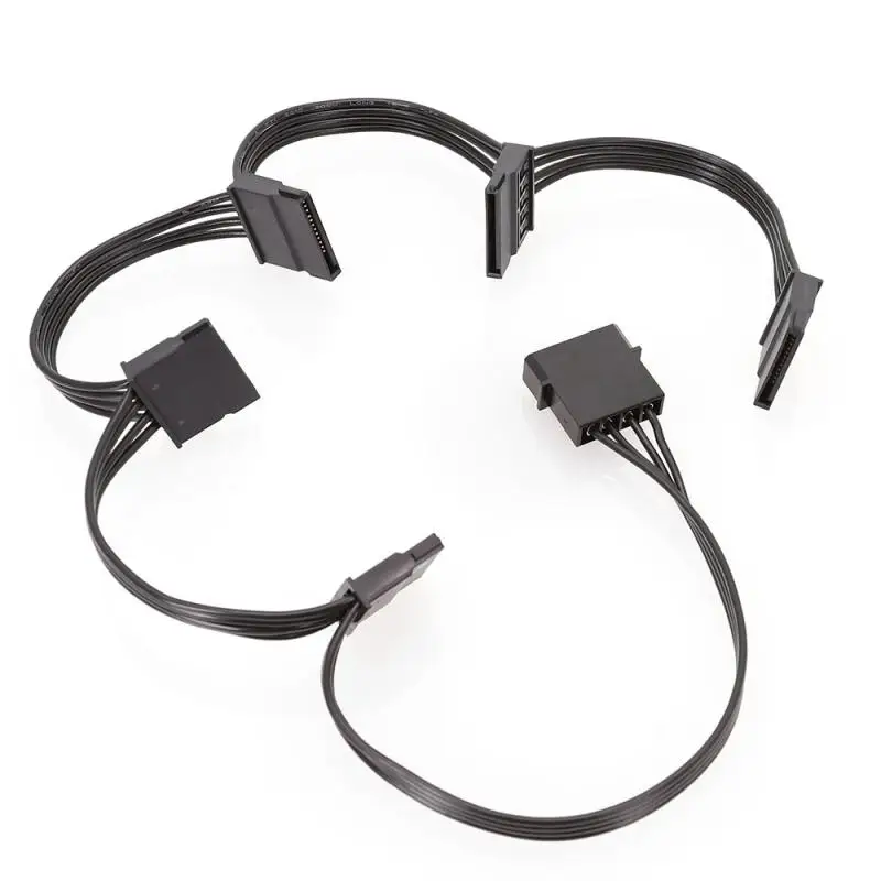 كابل طاقة ساتا سلك رصاص لمحرك الأقراص الصلبة ، DIY ، IDE Molex To1 ، 2 ، 3 ، 4 ، 5 منفذ ، 15Pin ، 18AWG ، الأقراص الصلبة ، SSD ، الكمبيوتر الشخصي ، الخادم ، 4Pin