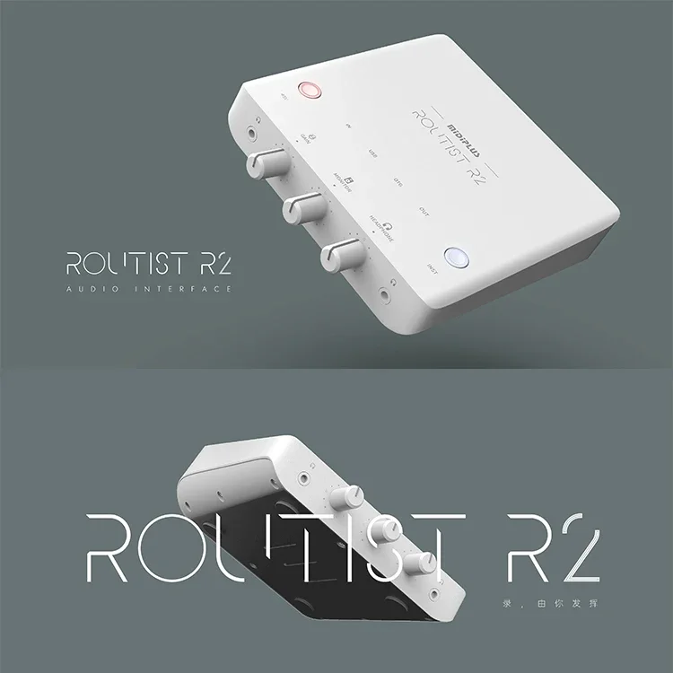 Midiplus interfaz de Audio Routist R2 Pro, grabación de estudio en vivo, doblaje, mezclador USB, transmisión Musical, tarjeta de sonido externa