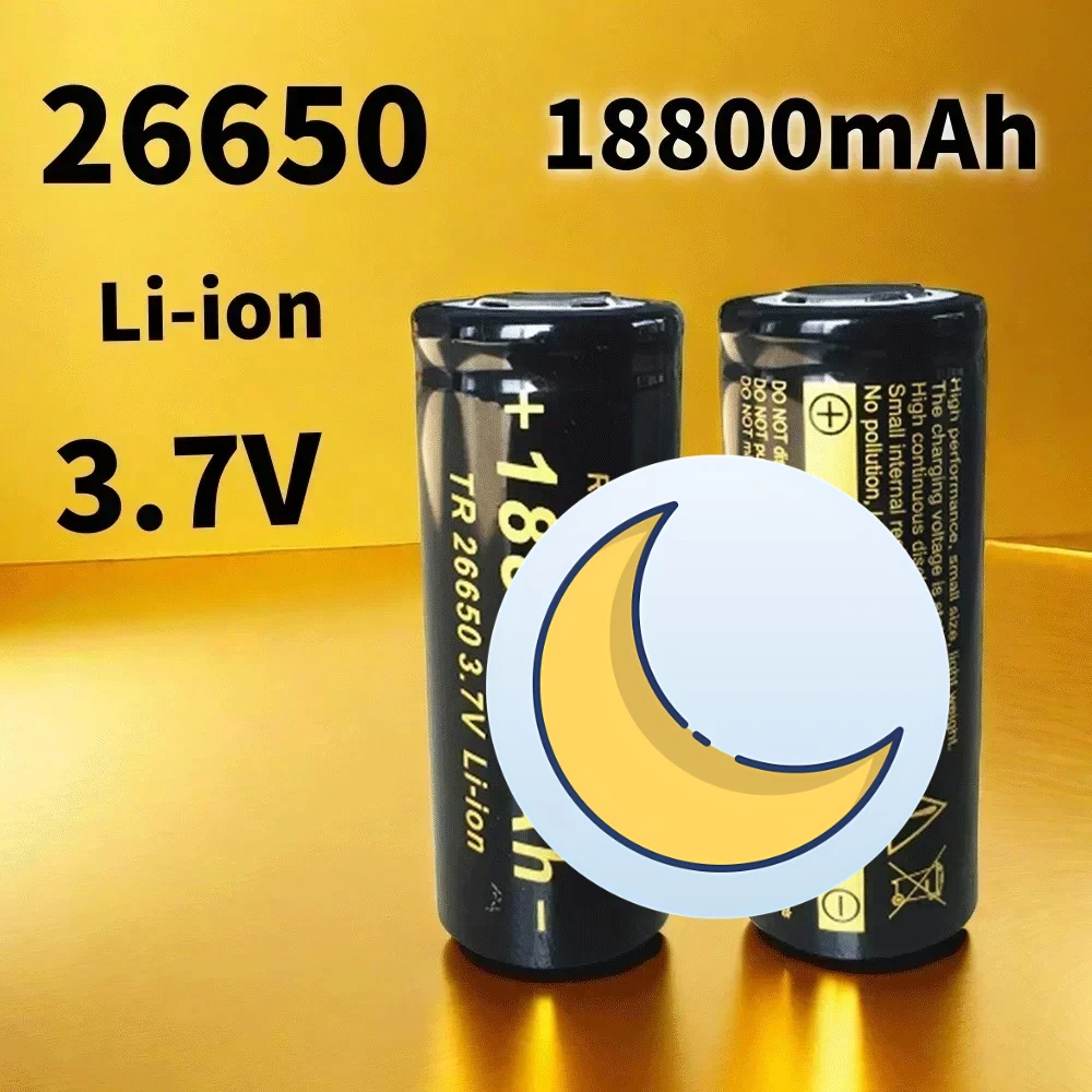 

AIMJIN 3.7V 18800mAh lithium-ion battery suitable for 26650 LED flashlights 2025 100% High-Quality 26650 battery