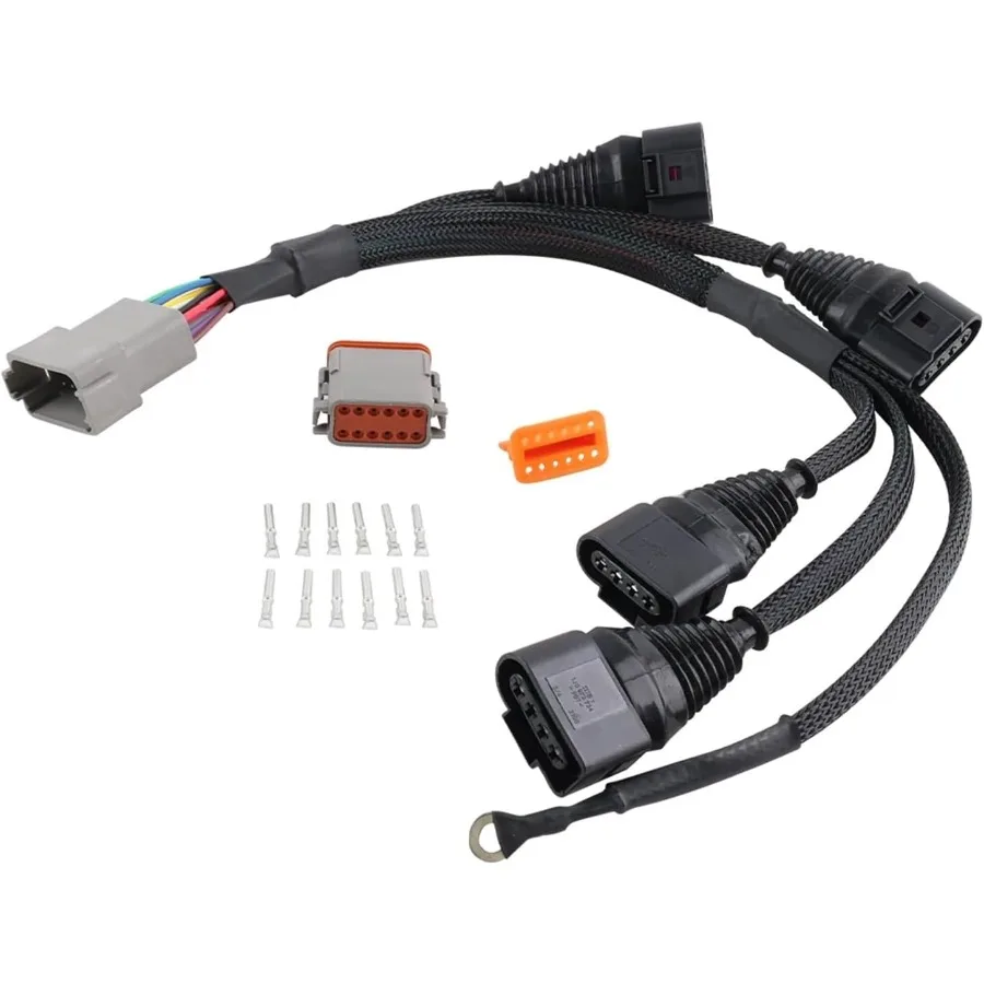 1.8T إلى 2.0T FSI R8 ملف الإشعال حزم تحويل تسخير عدة ICM متوافق مع أودي A4 VW باسات B5 جولف جيتا 1.8L Turbo En #5