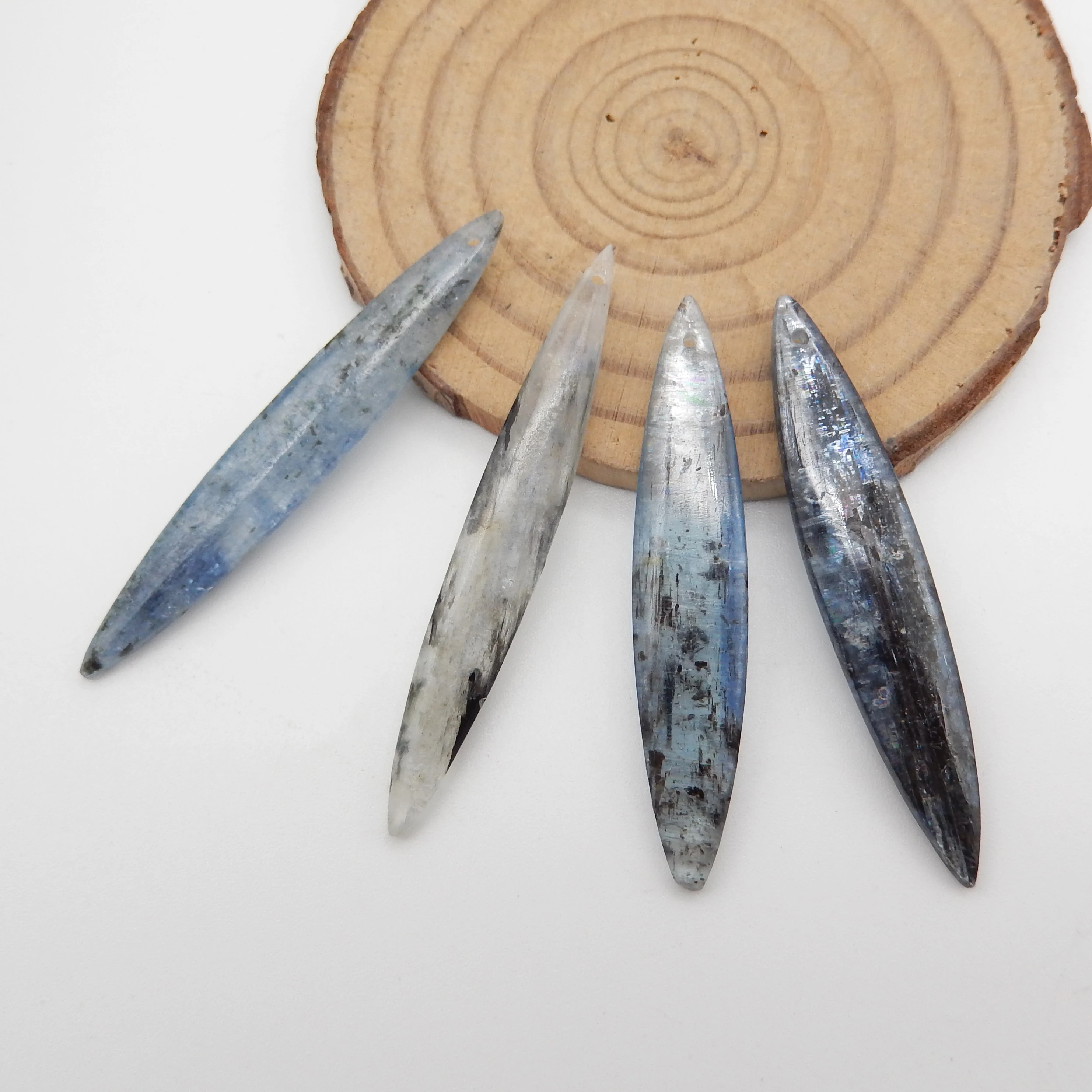 4PCS Blue Kyanite Marquise Fashion Beads Lot , Gemstone Beads ,Fashion Jewelry Necklace Accessories