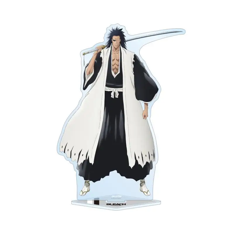 24Pcs Anime BLEACH Acrylic Stand Keychain Model Figure Cosplay Plate Holder Topper Birthday Fans Christmas Desk Decor Plate Gift