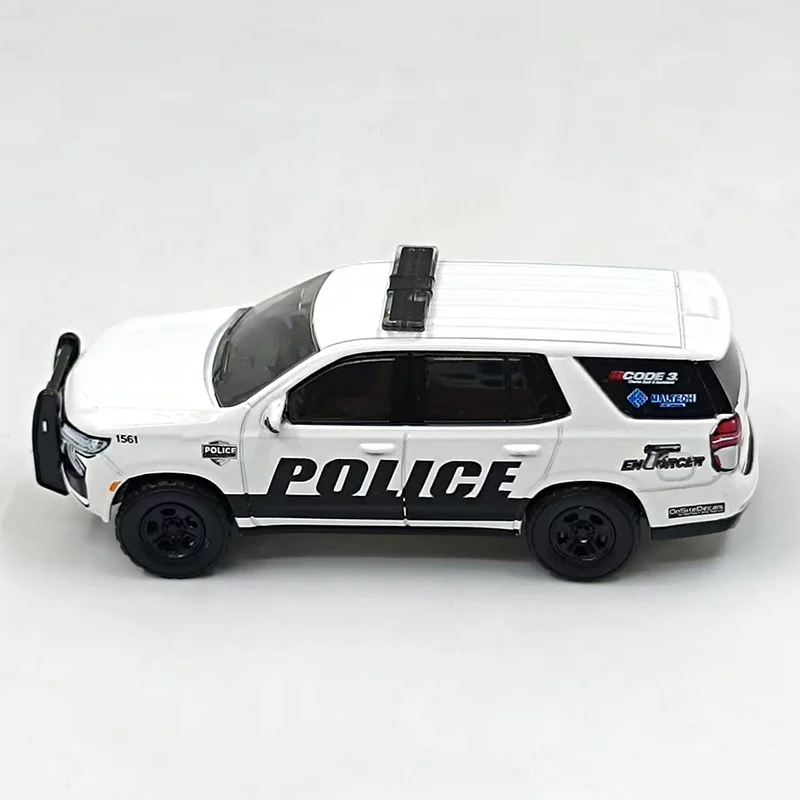 1:64 Scale Greenlight Tahoe Police Pursuit Vehicle 2021/2022 Alloy Car Model Classics Adult Souvenir Gift Toys For Collection